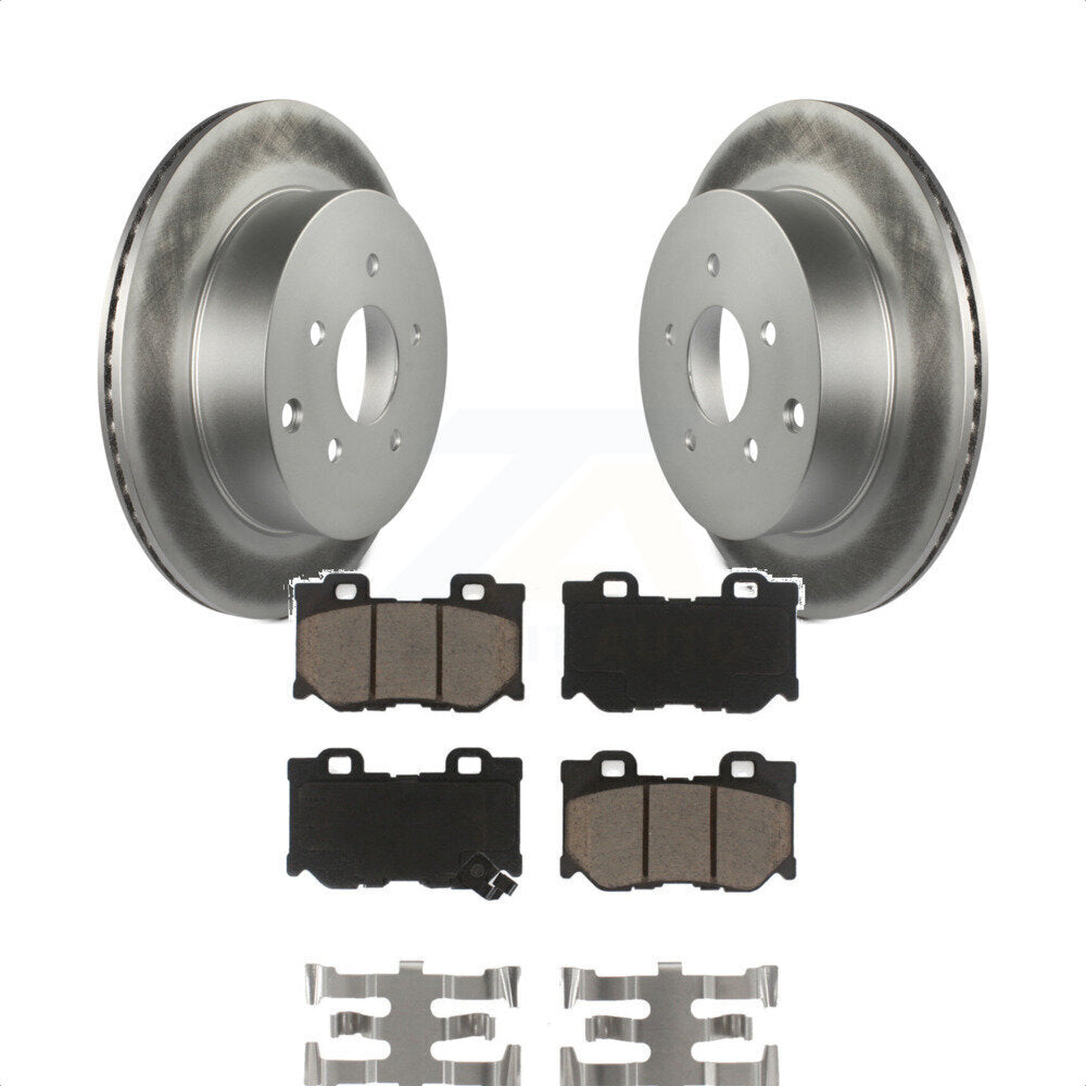 [Arrière] Kit de disque (revêtu) et plaquette (céramique) de frein pour INFINITI Q50 Q60 Q70 KGC-101692 par Transit Auto