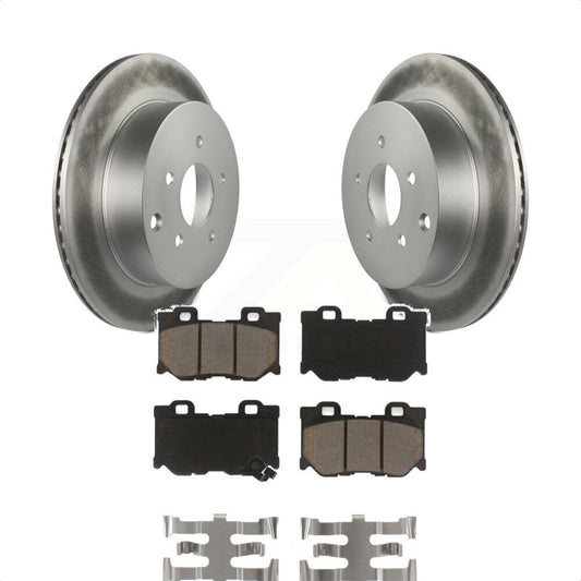 [Arrière] Kit de disque (revêtu) et plaquette (céramique) de frein pour INFINITI Q50 Q60 Q70 KGC-101692 par Transit Auto