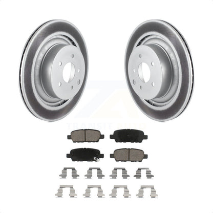 [Arrière] Kit de disque (revêtu) et plaquette (céramique) de frein pour 2014 INFINITI Q60 Sport KGC-101693 par Transit Auto