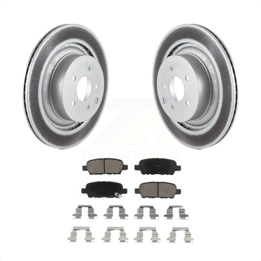 [Arrière] Kit de disque (revêtu) et plaquette (céramique) de frein pour 2014 INFINITI Q60 Sport KGC-101693 par Transit Auto