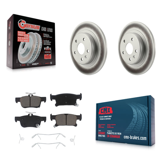 [Arrière] Kit de disque (revêtu) et plaquette (céramique) de frein pour 2019-2020 Buick Envision avec 315mm Diameter Rotor KGC-101695