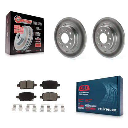 [Arrière] Kit de disque (revêtu) et plaquette (céramique) de frein pour Chevrolet Equinox Malibu GMC Terrain Buick LaCrosse Regal TourX KGC-101696