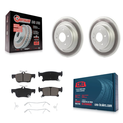 [Arrière] Kit de disque (revêtu) et plaquette (céramique) de frein pour 2016-2018 Buick Envision avec 315mm Diameter Rotor KGC-101699
