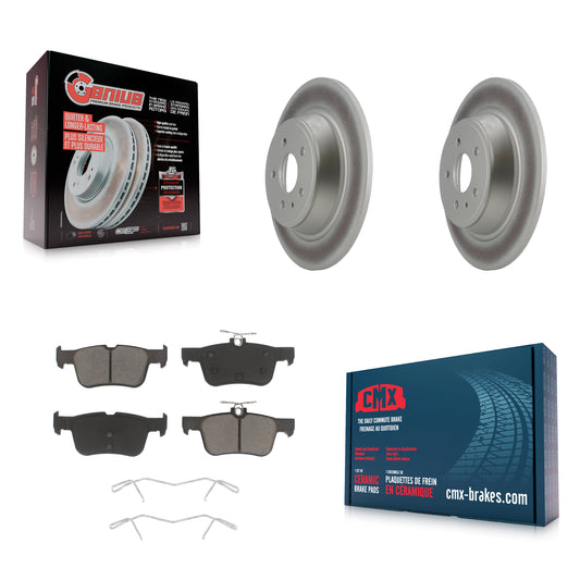 [Arrière] Kit de disque (revêtu) et plaquette (céramique) de frein pour Ford Fusion Escape Lincoln MKC MKZ MKX Continental KGC-101705