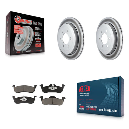 [Arrière] Kit de disque (revêtu) et plaquette (céramique) de frein pour 2007-2017 Ford Expedition Lincoln Navigator KGC-101716