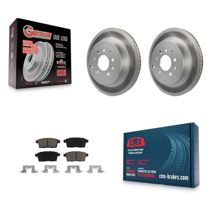 [Arrière] Kit de disque (revêtu) et plaquette (céramique) de frein pour 2007-2015 Mazda CX-9 KGC-101723