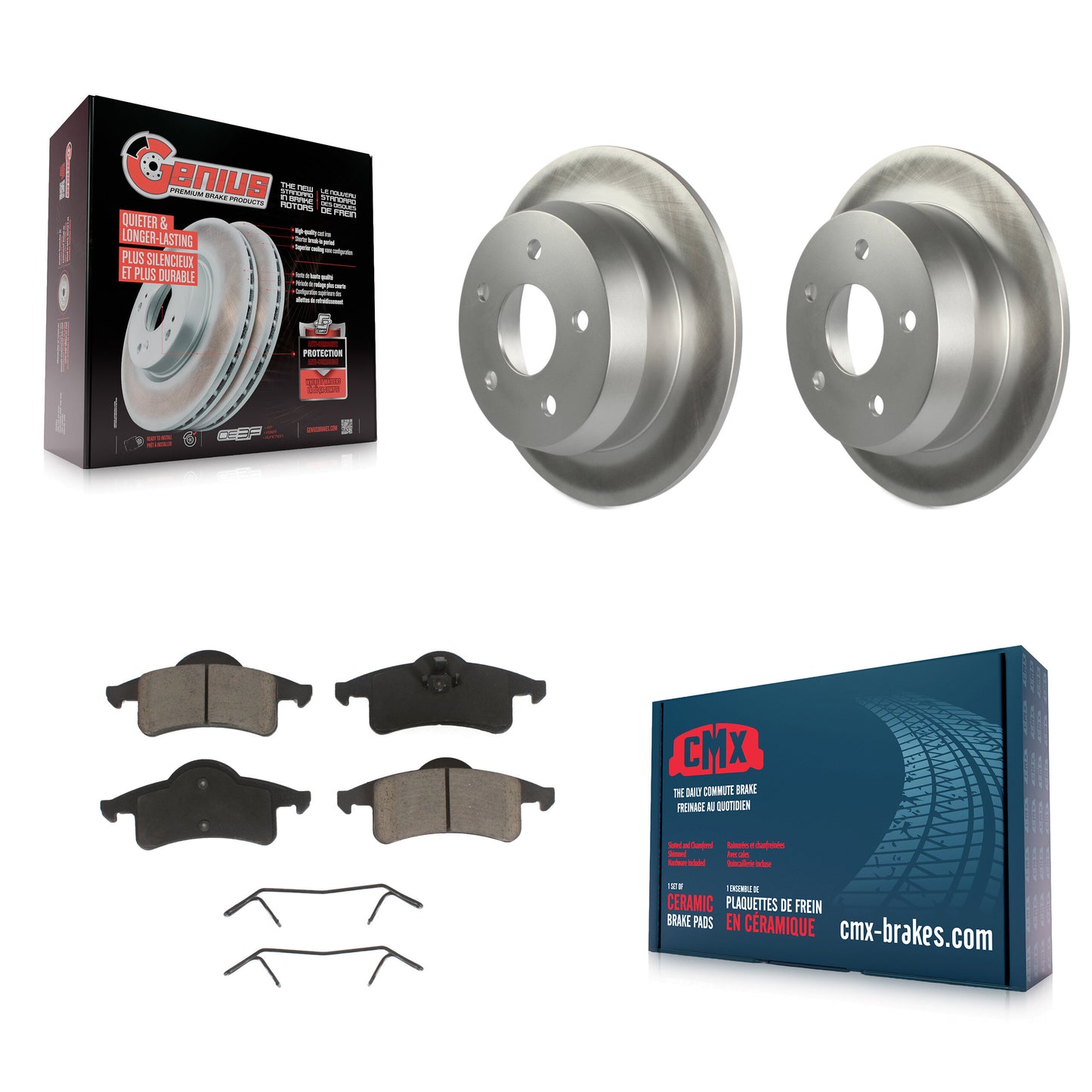 [Arrière] Kit de disque (revêtu) et plaquette (céramique) de frein pour 1999-2004 Jeep Grand Cherokee KGC-101724