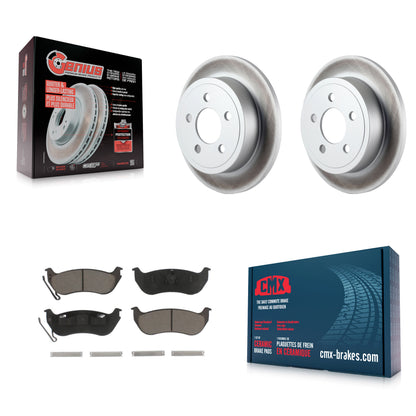 [Arrière] Kit de disque (revêtu) et plaquette (céramique) de frein pour Jeep Liberty Wrangler TJ KGC-101725