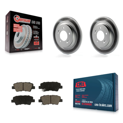 [Arrière] Kit de disque (revêtu) et plaquette (céramique) de frein pour Hyundai Sonata Kia Optima Elantra GT Soul EV Forte Forte5 KGC-101729