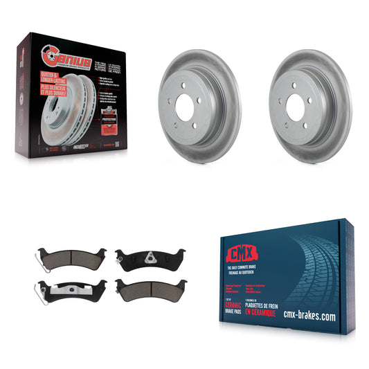 [Arrière] Kit de disque (revêtu) et plaquette (céramique) de frein pour Ford Explorer Sport Trac KGC-101733
