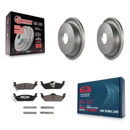 [Arrière] Kit de disque (revêtu) et plaquette (céramique) de frein pour 2004 Ford F-150 avec 5 Lug Wheels 11th Digit Of Vin Is C KGC-101738
