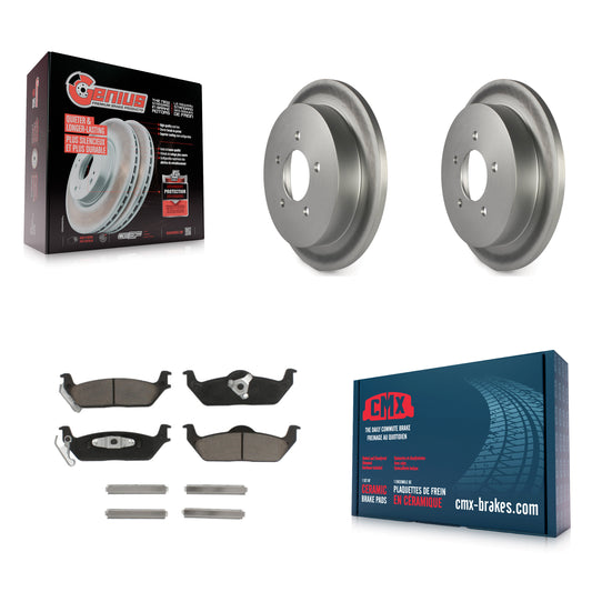 [Arrière] Kit de disque (revêtu) et plaquette (céramique) de frein pour 2004 Ford F-150 avec 5 Lug Wheels 11th Digit Of Vin Is C KGC-101738