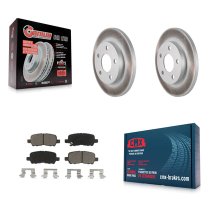 [Arrière] Kit de disque (revêtu) et plaquette (céramique) de frein pour Chevrolet Impala Pontiac Grand Prix Buick LaCrosse Limited Allure KGC-101741