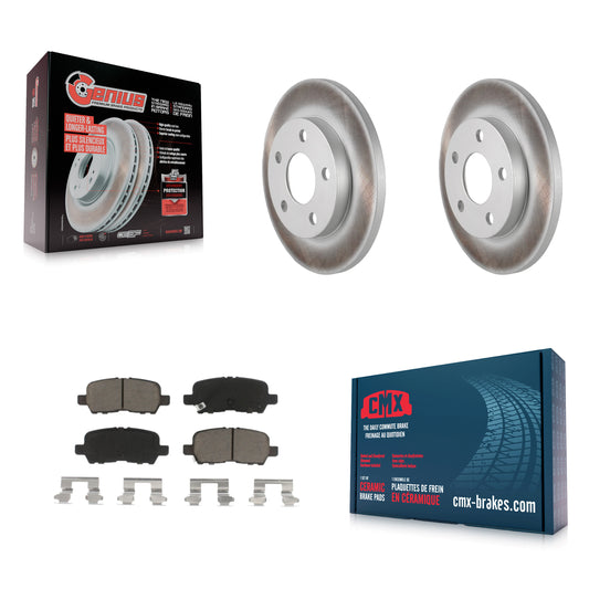 [Arrière] Kit de disque (revêtu) et plaquette (céramique) de frein pour Chevrolet Impala Pontiac Grand Prix Buick LaCrosse Limited Allure KGC-101741