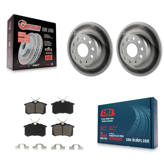 [Arrière] Kit de disque (revêtu) et plaquette (céramique) de frein pour Volkswagen Beetle Golf avec 272mm Diameter Rotor KGC-101750