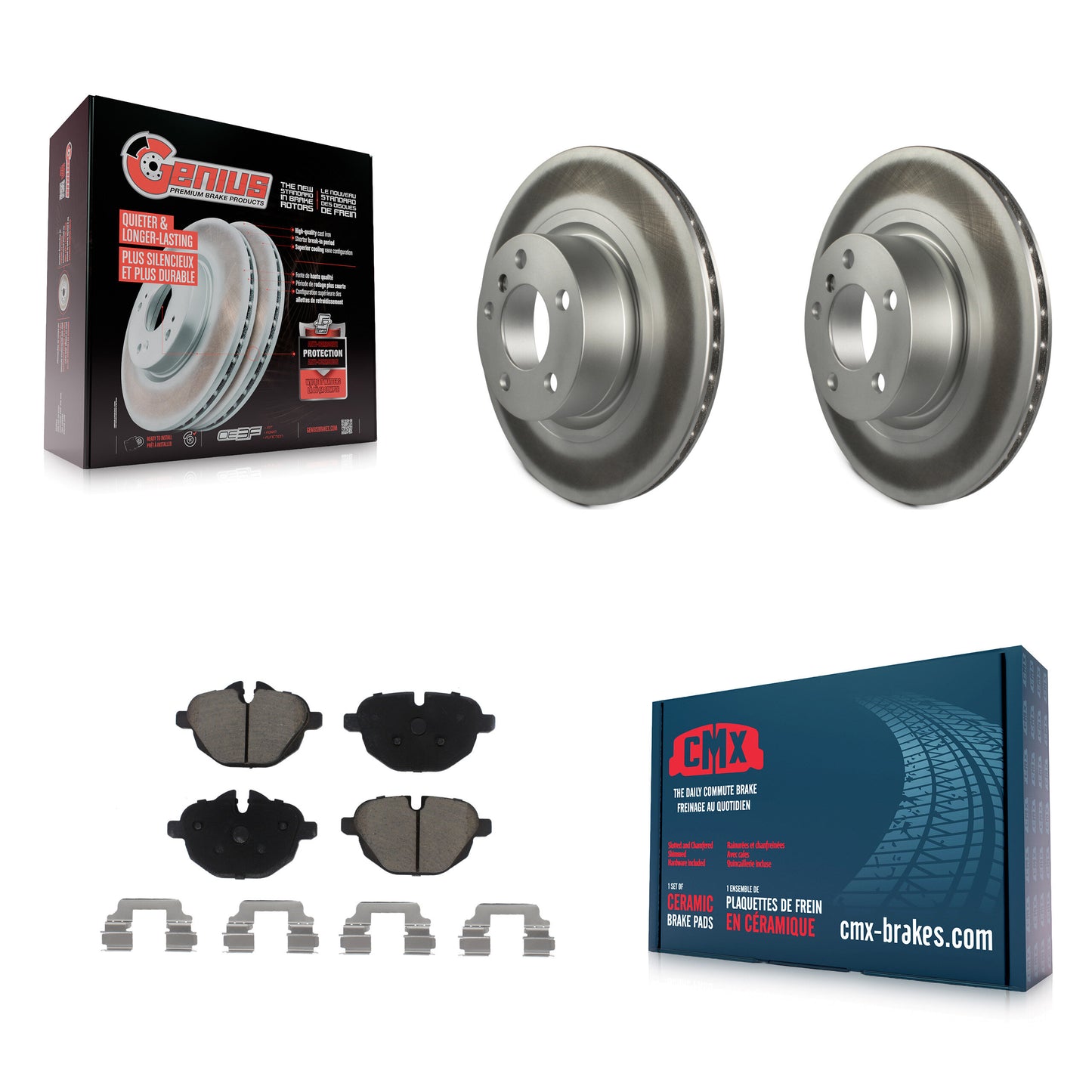 [Arrière] Kit de disque (revêtu) et plaquette (céramique) de frein pour BMW X3 X4 KGC-101751