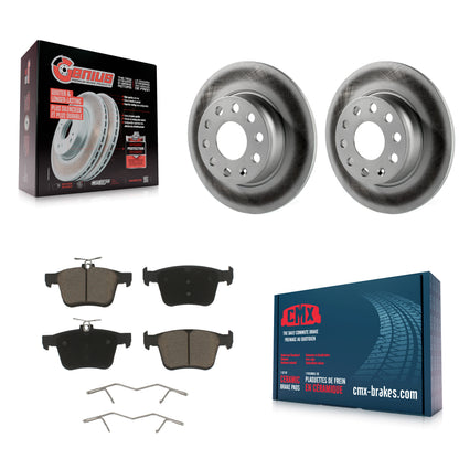 [Arrière] Kit de disque (revêtu) et plaquette (céramique) de frein pour Audi A3 Quattro Volkswagen e-Golf Sportback e-tron Taos KGC-101753