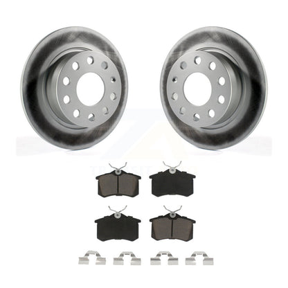 [Arrière] Kit de disque (revêtu) et plaquette (céramique) de frein pour 2011 Volkswagen Jetta avec 253mm Diameter Rotor KGC-101757