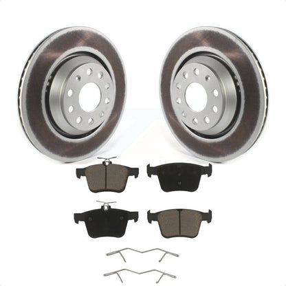 [Arrière] Kit de disque (revêtu) et plaquette (céramique) de frein pour Volkswagen Atlas Audi Golf R S3 Q3 A3 Arteon TTS Quattro Cross Sport KGC-101758 par Transit Auto