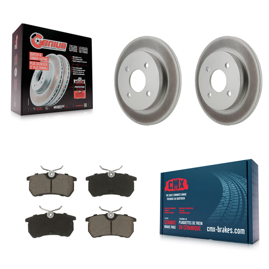 [Arrière] Kit de disque (revêtu) et plaquette (céramique) de frein pour Ford Focus Fiesta KGC-101766