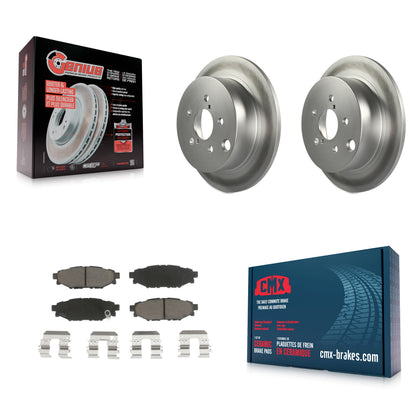 [Arrière] Kit de disque (revêtu) et plaquette (céramique) de frein pour Subaru Forester Impreza Crosstrek XV KGC-101778