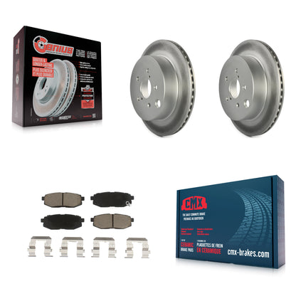 [Arrière] Kit de disque (revêtu) et plaquette (céramique) de frein pour 2014-2018 Subaru Forester 2.0L KGC-101779