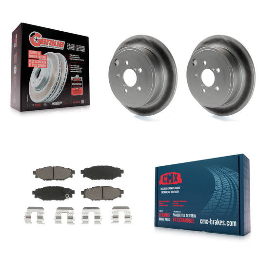 [Arrière] Kit de disque (revêtu) et plaquette (céramique) de frein pour Subaru Outback Impreza Forester Legacy Scion FR-S BRZ WRX KGC-101782