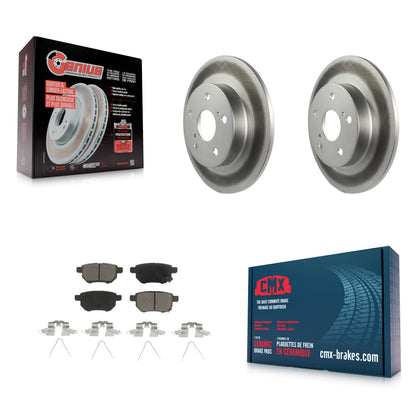 [Arrière] Kit de disque (revêtu) et plaquette (céramique) de frein pour 2011-2016 Scion tC KGC-101783