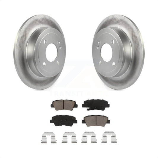 [Arrière] Kit de disque (revêtu) et plaquette (céramique) de frein pour Hyundai Accent Kia Rio KGC-101784 par Transit Auto