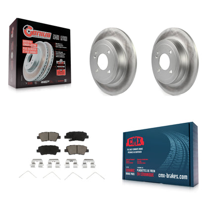[Arrière] Kit de disque (revêtu) et plaquette (céramique) de frein pour Hyundai Accent Kia Rio KGC-101785