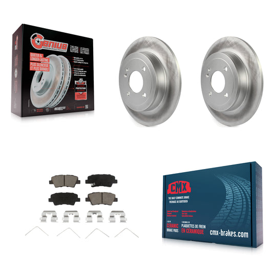 [Arrière] Kit de disque (revêtu) et plaquette (céramique) de frein pour Hyundai Accent Kia Rio KGC-101785