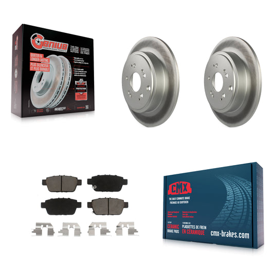 [Arrière] Kit de disque (revêtu) et plaquette (céramique) de frein pour 2006-2014 Honda Ridgeline KGC-101787