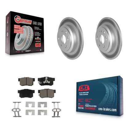 [Arrière] Kit de disque (revêtu) et plaquette (céramique) de frein pour Honda Crosstour Accord KGC-101788