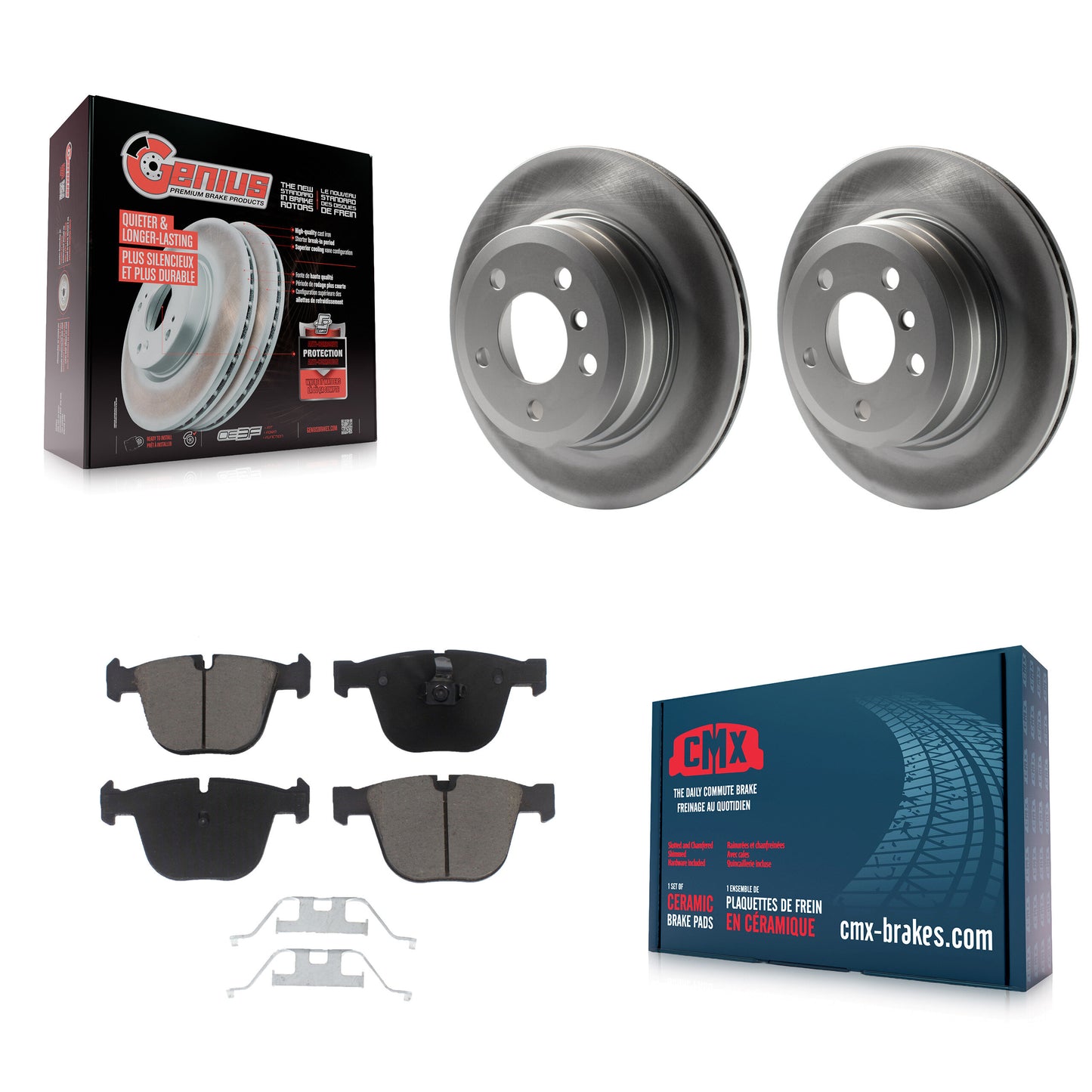 [Arrière] Kit de disque (revêtu) et plaquette (céramique) de frein pour 2009 BMW X6 xDrive35i From 10 08 KGC-101791