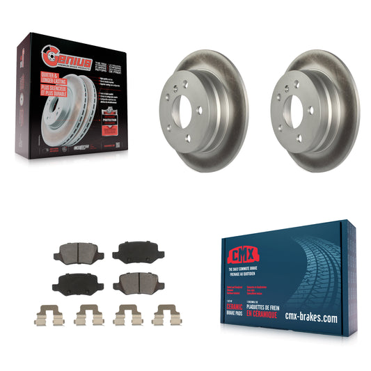 [Arrière] Kit de disque (revêtu) et plaquette (céramique) de frein pour 2006-2011 Mercedes-Benz B200 KGC-101795