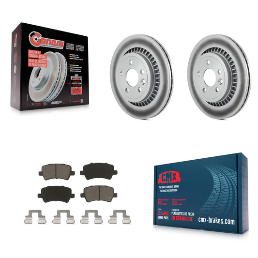 [Arrière] Kit de disque (revêtu) et plaquette (céramique) de frein pour 2010-2017 Volvo XC60 KGC-101796
