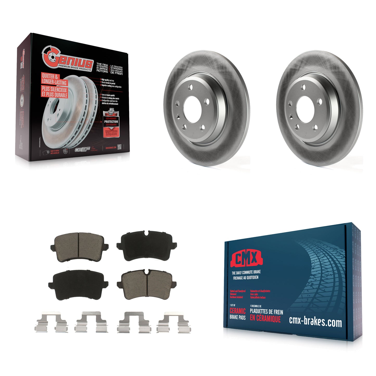 [Arrière] Kit de disque (revêtu) et plaquette (céramique) de frein pour Audi A7 Quattro A6 KGC-101803