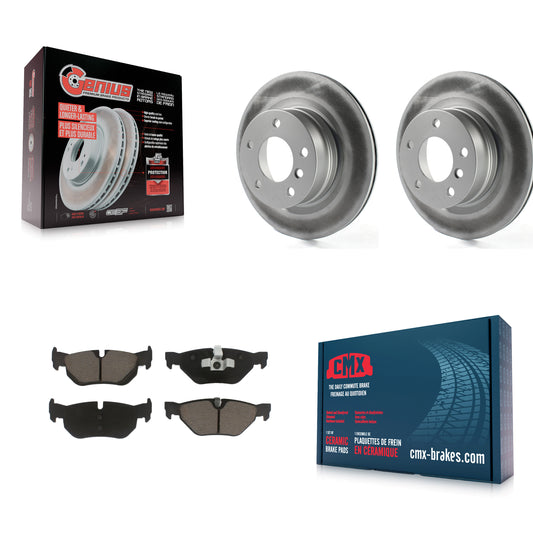 [Arrière] Kit de disque (revêtu) et plaquette (céramique) de frein pour 2008-2013 BMW 128i KGC-101806