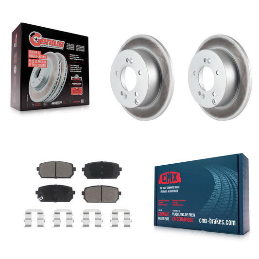 [Arrière] Kit de disque (revêtu) et plaquette (céramique) de frein pour 2007-2012 Kia Rondo KGC-101808