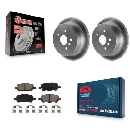 [Arrière] Kit de disque (revêtu) et plaquette (céramique) de frein pour 2009-2016 Toyota Venza KGC-101809