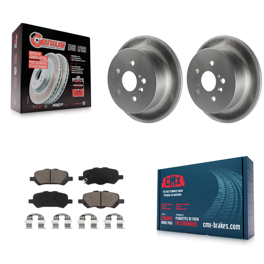 [Arrière] Kit de disque (revêtu) et plaquette (céramique) de frein pour 2009-2016 Toyota Venza KGC-101809