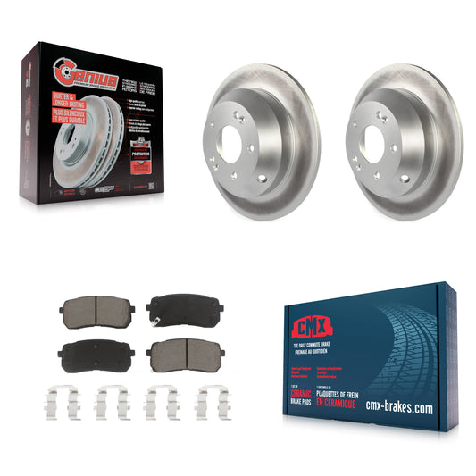 [Arrière] Kit de disque (revêtu) et plaquette (céramique) de frein pour 2015-2021 Kia Sedona KGC-101823
