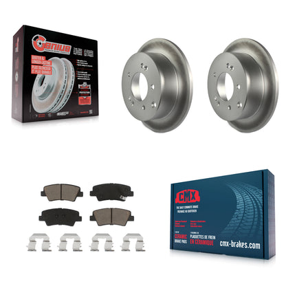 [Arrière] Kit de disque (revêtu) et plaquette (céramique) de frein pour 2010-2013 Kia Soul KGC-101828