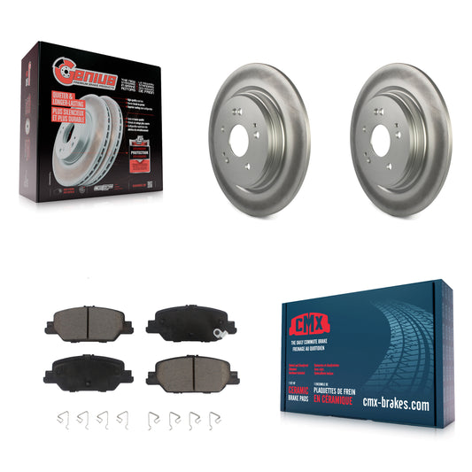 [Arrière] Kit de disque (revêtu) et plaquette (céramique) de frein pour 2017-2022 Honda CR-V KGC-101832