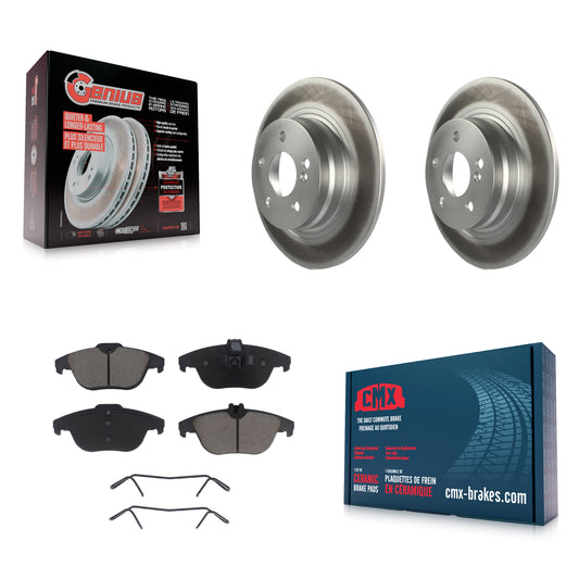 [Arrière] Kit de disque (revêtu) et plaquette (céramique) de frein pour Mercedes-Benz C300 C250 C230 KGC-101841