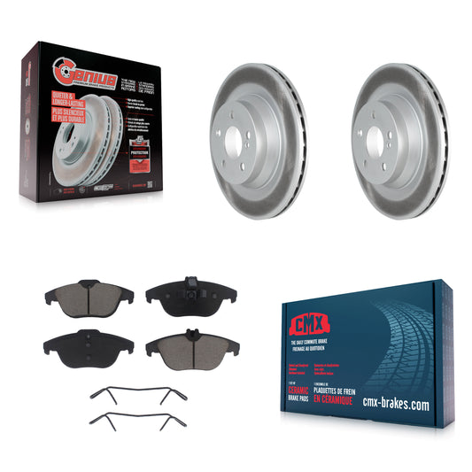 [Arrière] Kit de disque (revêtu) et plaquette (céramique) de frein pour Mercedes-Benz E550 avec 320mm Diameter Rotor KGC-101842