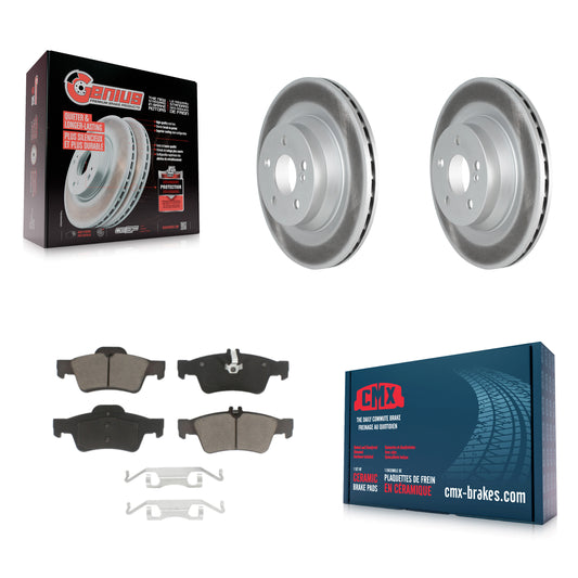 [Arrière] Kit de disque (revêtu) et plaquette (céramique) de frein pour Mercedes-Benz CLS550 E550 KGC-101843