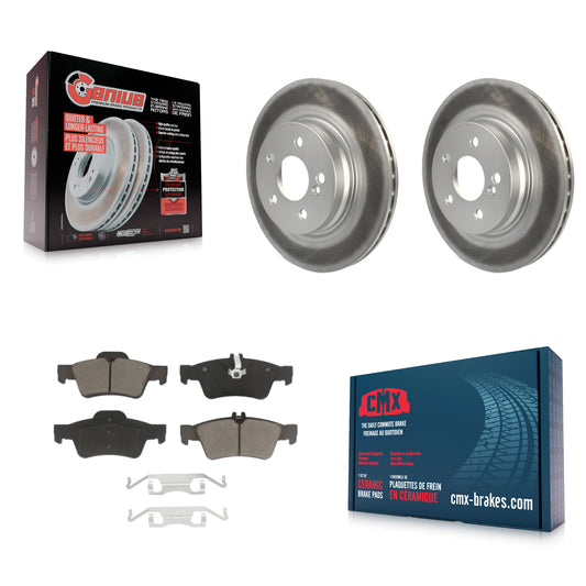 [Arrière] Kit de disque (revêtu) et plaquette (céramique) de frein pour Mercedes-Benz E550 avec 300mm Diameter Rotor KGC-101844