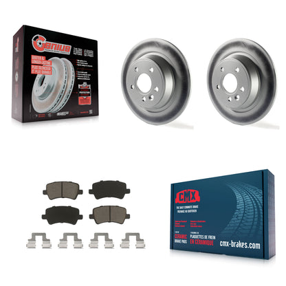 [Arrière] Kit de disque (revêtu) et plaquette (céramique) de frein pour 2012-2015 Land Rover Range Evoque KGC-101847