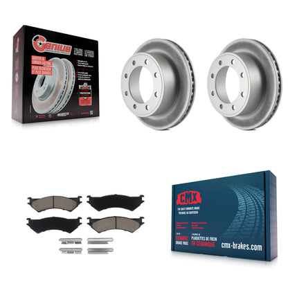 [Arrière] Kit de disque (revêtu) et plaquette (céramique) de frein pour Ford E-350 Super Duty E-250 Econoline Club Wagon E-150 KGC-101862